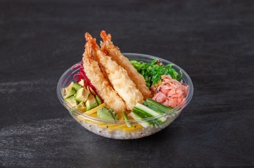 Poke bowl ebi tempura